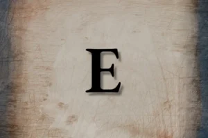 Letra E