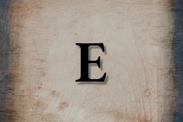 Letra E