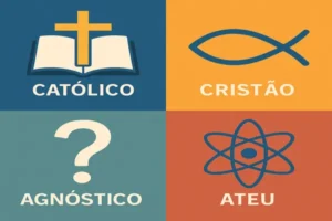Diferença entre os principais perfis religiosos: Católico, Cristão, Agnóstico e Ateu