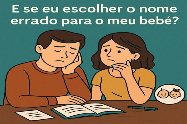 E se eu escolher o nome errado